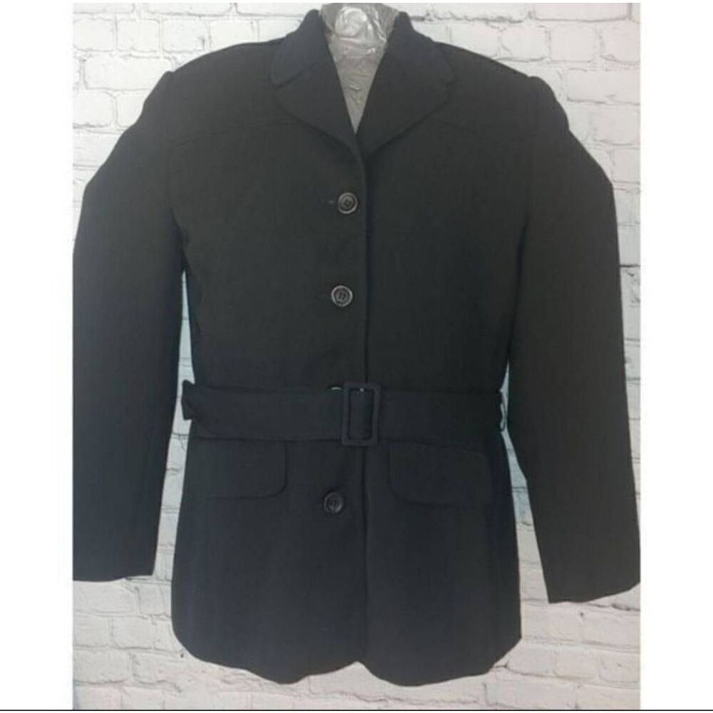 Flair Sport VINTAGE Women's Size 14 Black 100% Polyester Blazer.